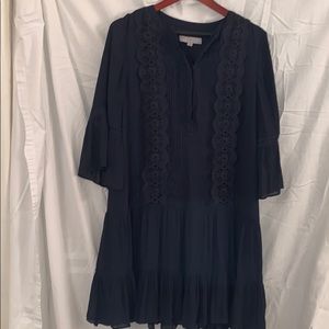 Loft dress in a beautiful blue color.